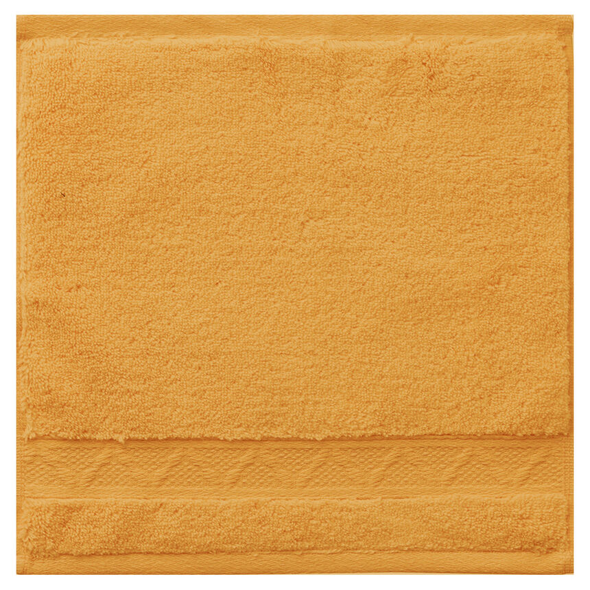 Washcloth Caresse Yellow 30x30 100% cotton, , hi-res image number 0