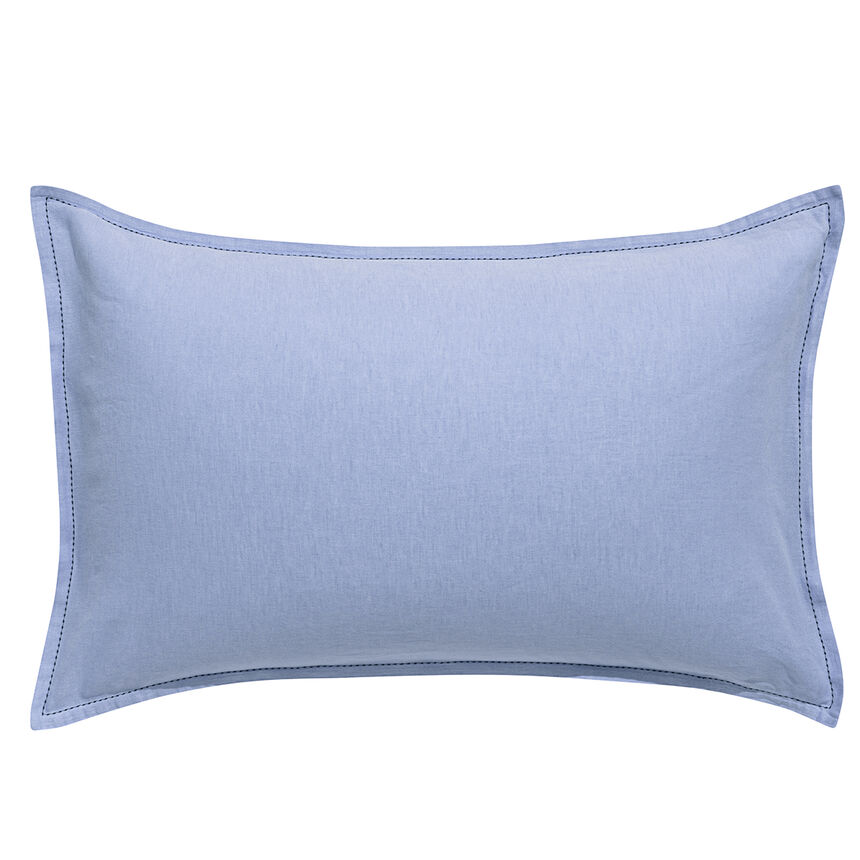 Shams Nuances Blue 30X41 50% cotton - 50 % linen, , hi-res image number 0