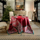 Tablecloth Lumières d'étoiles  Red 175x175 100% cotton, , hi-res image number 1