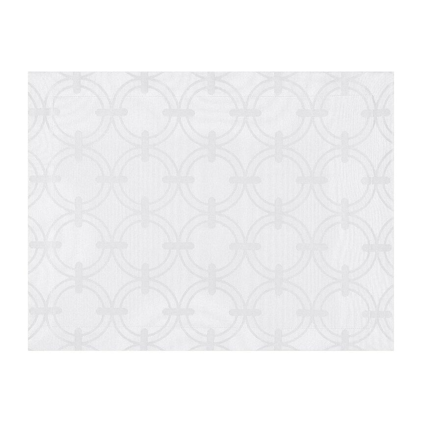 Placemat Anneaux White 50x38 100% cotton, , hi-res image number 1