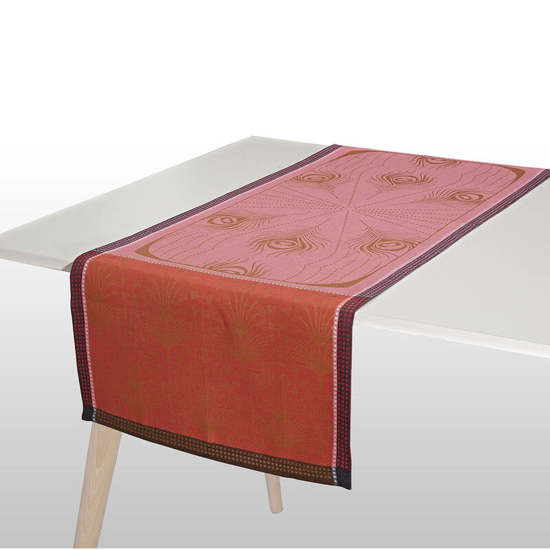 Runner Cabaret Flamingo 50x150 100% linen, , hi-res image number 0