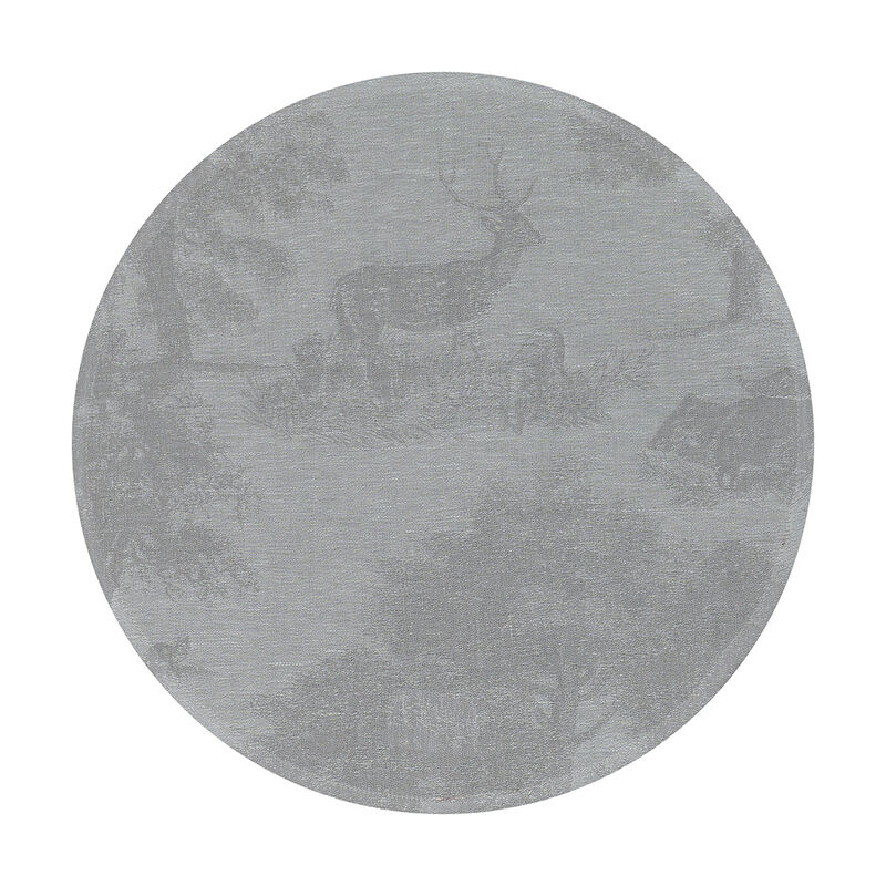 Placemat Souveraine Silver Ø38 100% linen, , hi-res image number 1
