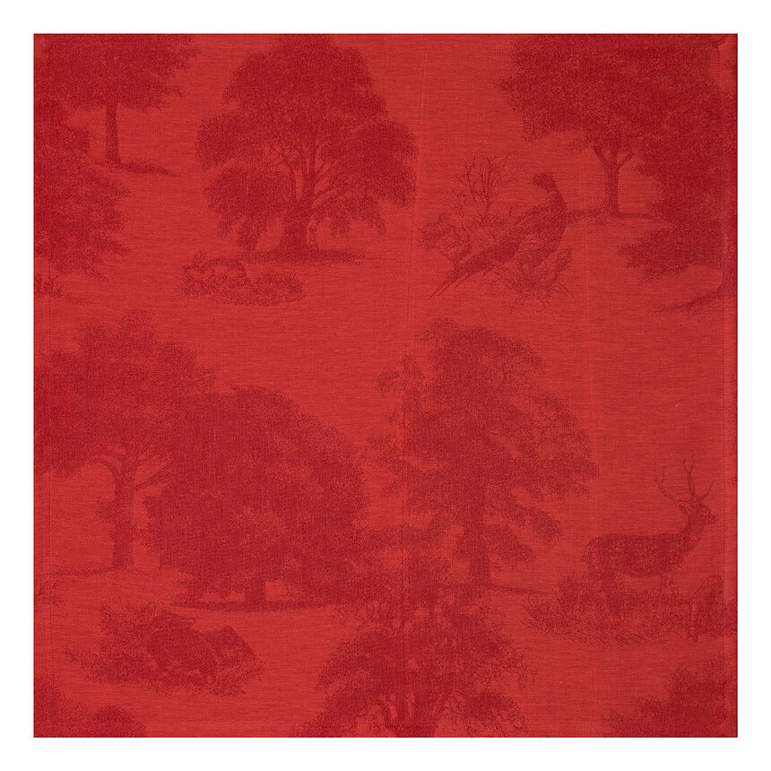 Napkin Souveraine  Red 58x58 100% linen, , hi-res image number 0