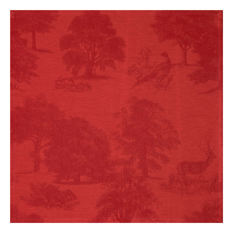 Napkin Souveraine Red 58x58 100% linen, , hi-res image number 0
