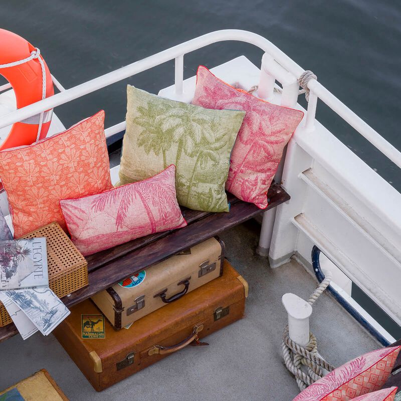 Cushion cover Croisière sur le Nil Orchid 50x30 100% linen, , hi-res image number 0