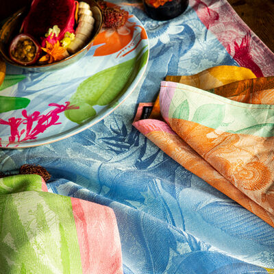 Tea towel &Eacute;quateur Orange 60x80 100% cotton