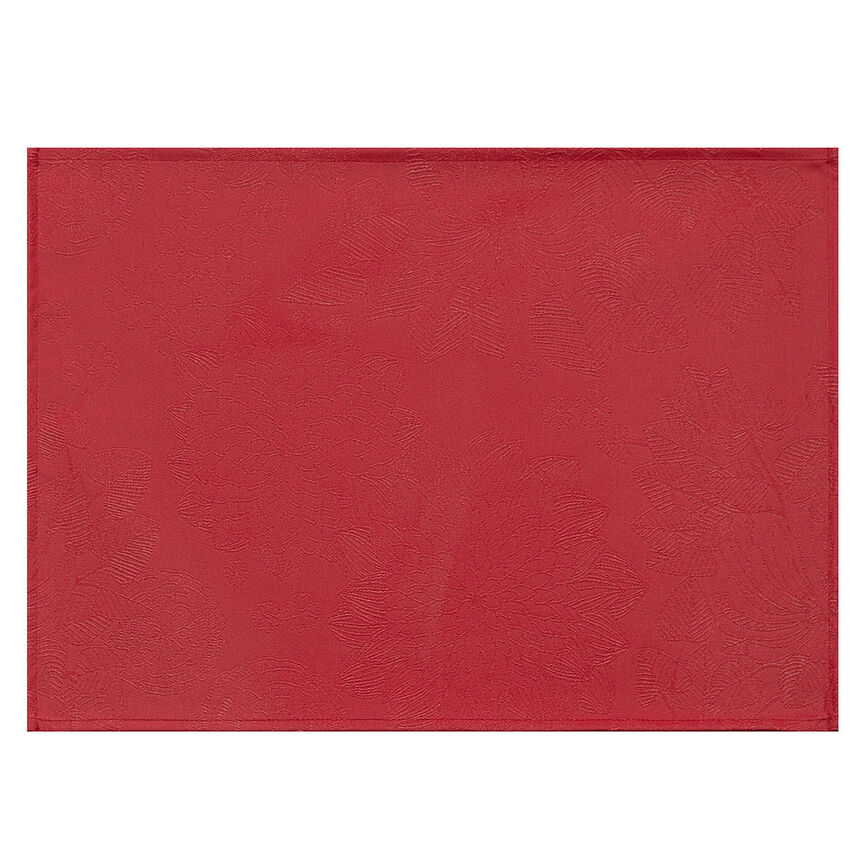 Coated placemat Marie-Galante Red 52x38 100% cotton, , hi-res image number 0