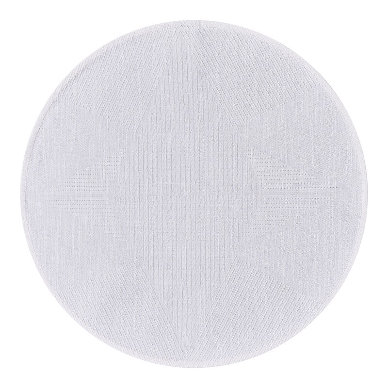 Placemat Club Etoile White Ø42 89% cotton / 11% linen, , hi-res