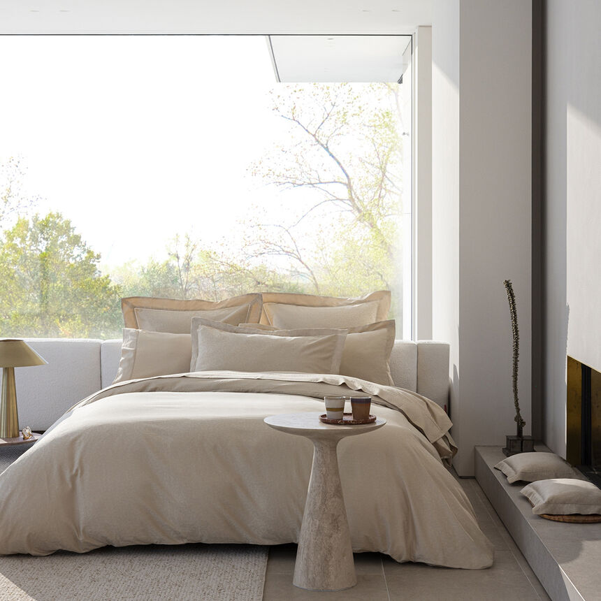 Duvet cover Portofino Beige 135X200 100% cotton, , hi-res image number 1