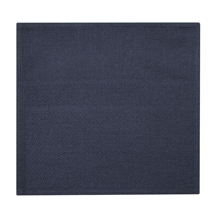 Napkin Slow Life re-use Blue 44x48 52% Cotton, 45% Recycled Polyester, 3% Other fibres, , hi-res image number 1