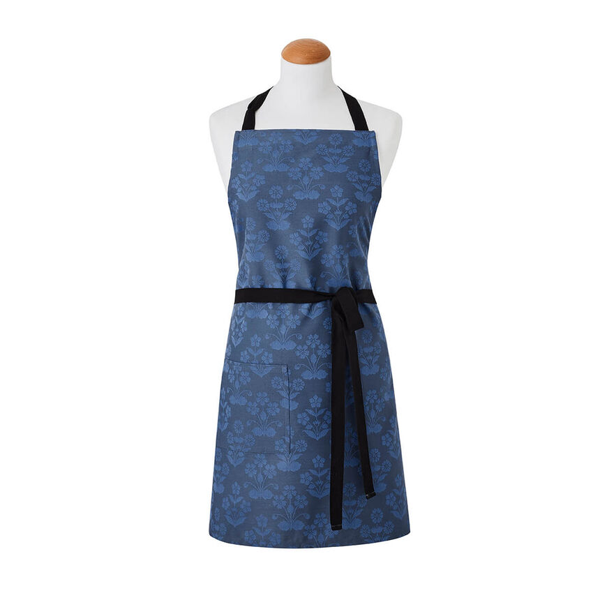 Apron Lulu Blue 77x92 100% cotton, , hi-res image number 0