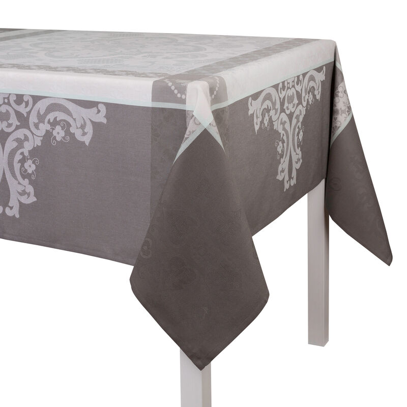 Coated tablecloth Azulejos Grey 175x175 100% cotton, , hi-res image number 2