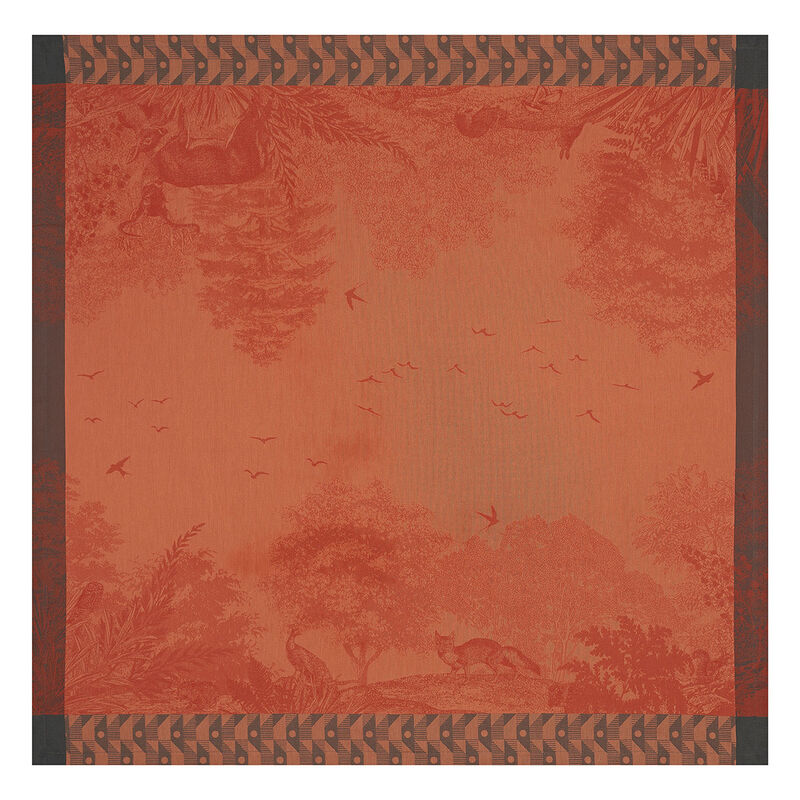 Tablecloth For&ecirc;t enchant&eacute;e Orange 175x175 100% cotton, , hi-res image number 3