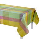 Coated tablecloth Marie Galante Lemon 150x150 100% cotton, , hi-res image number 1