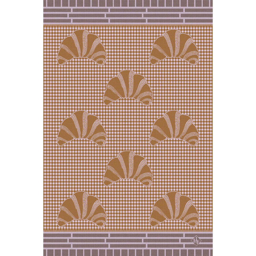 Hand towel Haute viennoiserie Orange 54x38 100% cotton, , hi-res image number 0