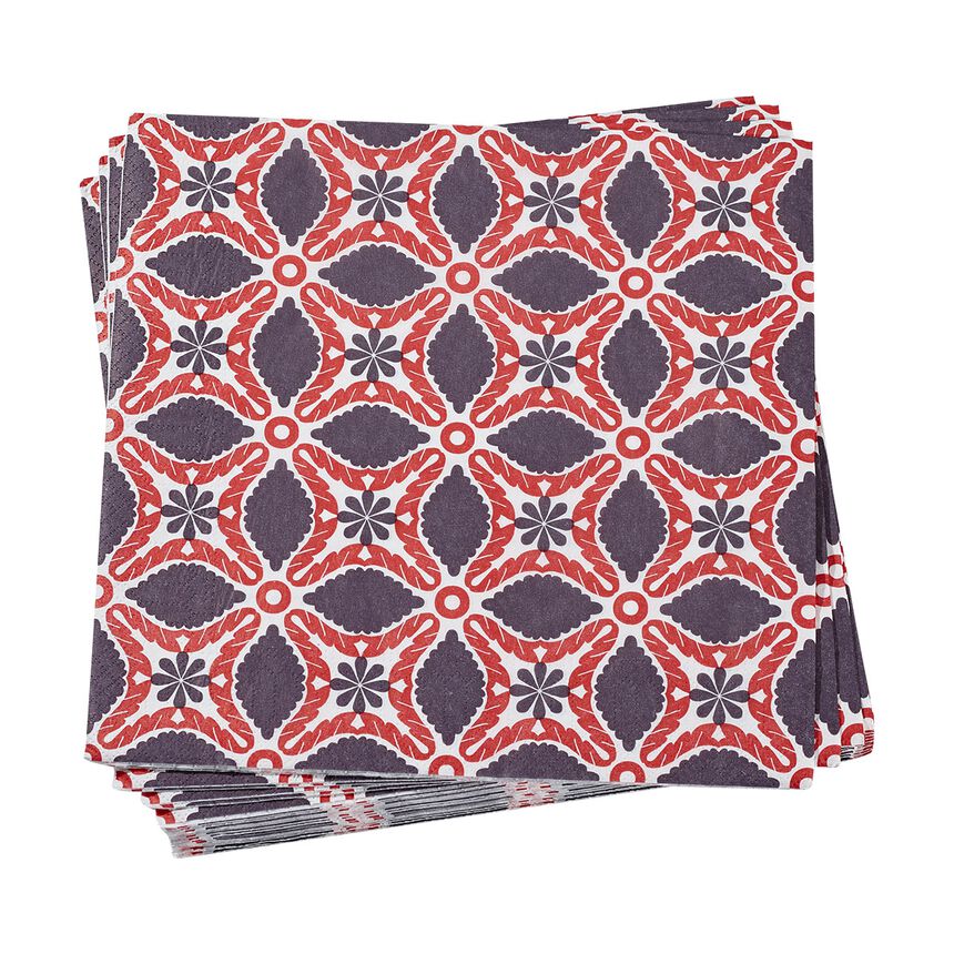 Paper napkin Bahia Red 40x40 Paper, , hi-res image number 1