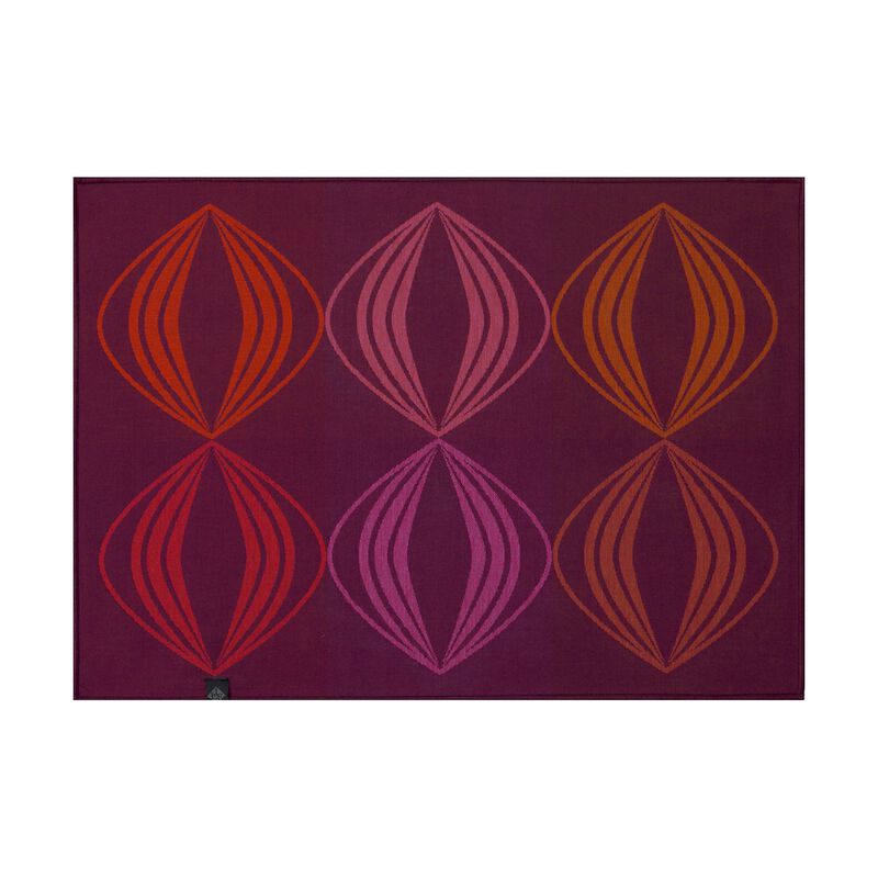 Placemat Kaléidoscope Vision purple 50x36 100% cotton, , hi-res image number 1