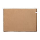 Coated placemat Vegetal mood avec surjet bourdon Brown 46x32 100% cotton, , hi-res image number 1