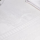 Tablecloth Évasion Céleste White 175x175 100% linen, , hi-res image number 1