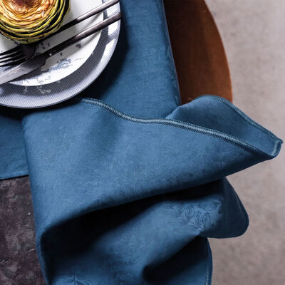Napkin Vegetal mood avec surjet bourdon  Cotton