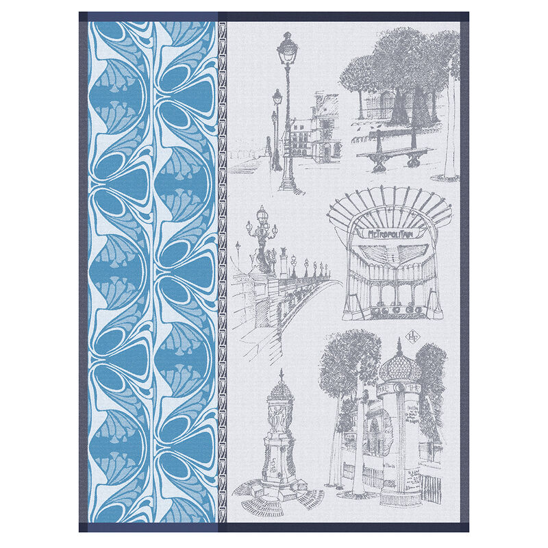 Tea towel Carnet de Paris Seine 60x80 100% cotton, , hi-res image number 0