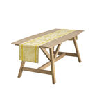 Runner &Agrave; l'orangerie Yellow 50x150 100% linen, , hi-res image number 2