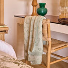 Throws Feuillage Green 180x180 100% cotton, , hi-res image number 0