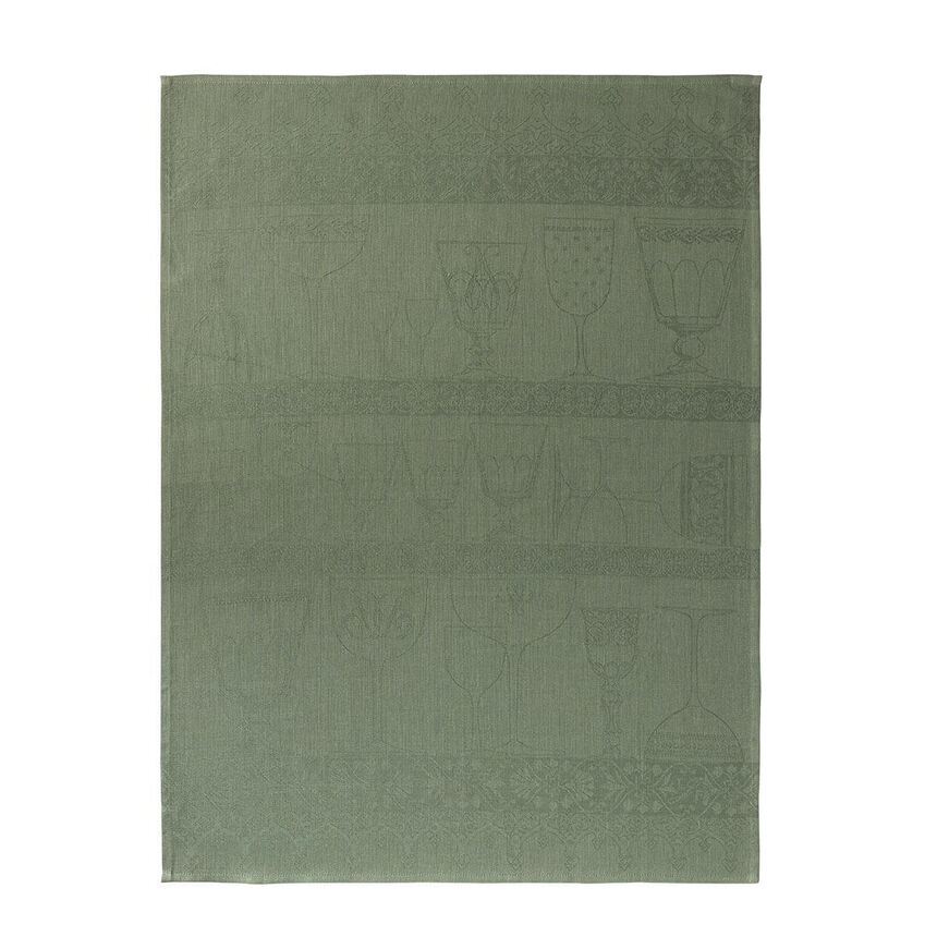 Crystal towel Cristal Green 60x80 100% linen, , hi-res image number 0