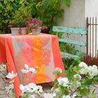 Coated tablecloth Fleurs Gourmandes Cotton, , hi-res image number 3