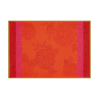 Placemat Parfums de bagatelle Nasturtium 54x38 100% cotton,  Placemat Parfums de bagatelle Nasturtium 54x38 100% cotton