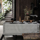 Tablecloth Empreintes Black 150x150 100% cotton, , hi-res image number 1