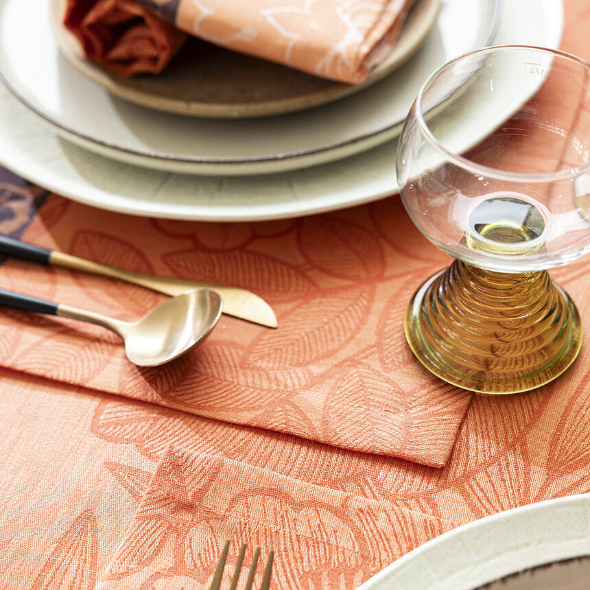 Placemat Escapade Tropicale Orange 50x36 100% linen, , hi-res image number 0