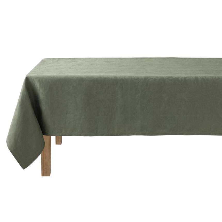 Tablecloth Tivoli Green 175x175 100% linen, , hi-res image number 7