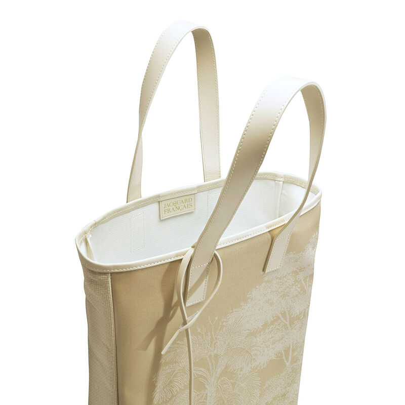 Hand-carried bag Paysage Brown  100% cotton, acrylic coating. Garnish: Cattle leather, , hi-res image number 2