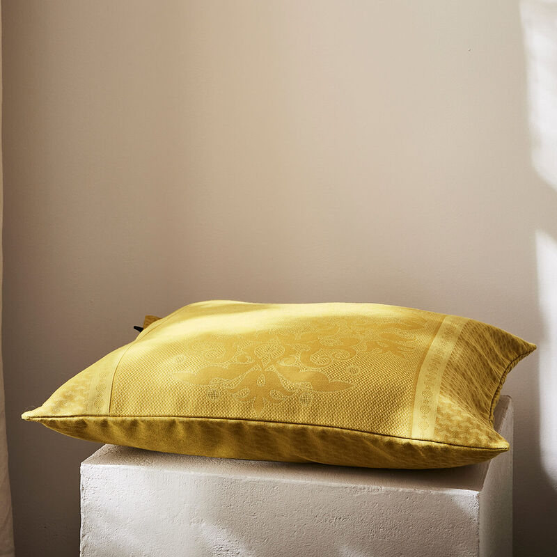 Cushion cover Palais V&eacute;nitien Yellow 30x50 100% cotton, , hi-res image number 0