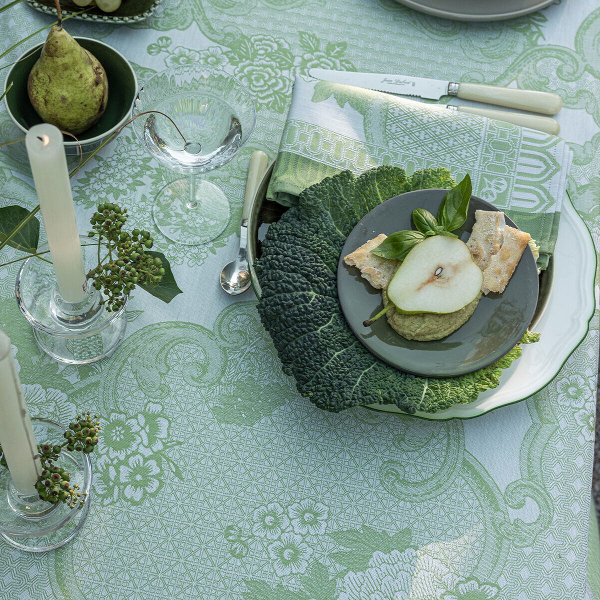 Tablecloth Promenade Impériale Cotton | Le Jacquard Français