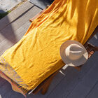 Beach towel Carioca Yellow 100x200 100% cotton, , hi-res image number 0