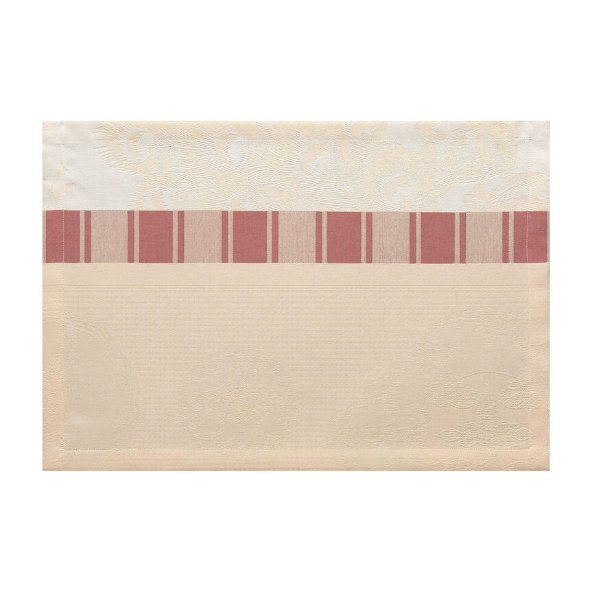 Placemat &Agrave; la Fran&ccedil;aise Pink 54x38 100% cotton, , hi-res image number 0