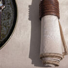 Napkin Vegetal mood avec surjet bourdon Beige 50x50 100% cotton, , hi-res image number 0