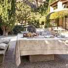 Tablecloth &Eacute;t&eacute; Indien Beige 120x120 100% linen, , hi-res image number 2