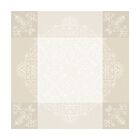 Tablecloth Venezia Ivoire Ivory 175x175 100% cotton, , hi-res image number 1