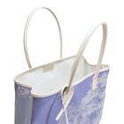 Shoulder bag Paysage Blue  100% cotton, acrylic coating. Garnish: Cattle leather, , hi-res image number 4