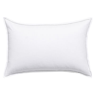 Shams Nuances White 30X41 50% cotton - 50 % linen,  Shams Nuances White 30X41 50% cotton - 50 % linen
