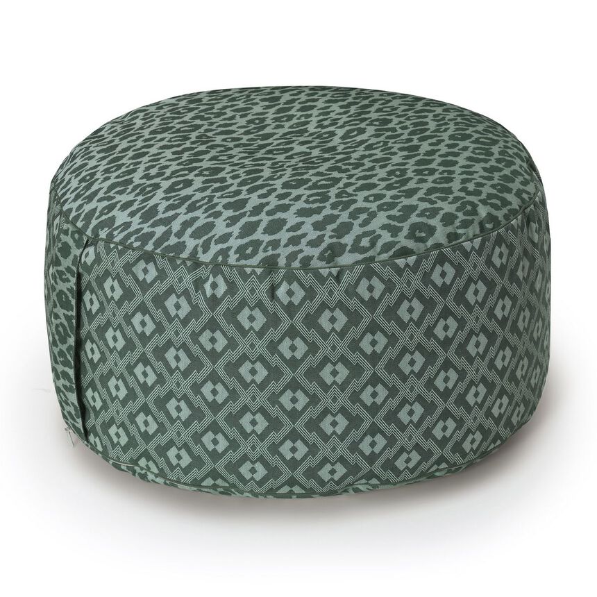 Pouf Nature Sauvage Green 50x30 100% cotton, , hi-res image number 0