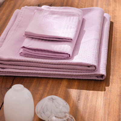Bath towel Pois de senteur Cotton