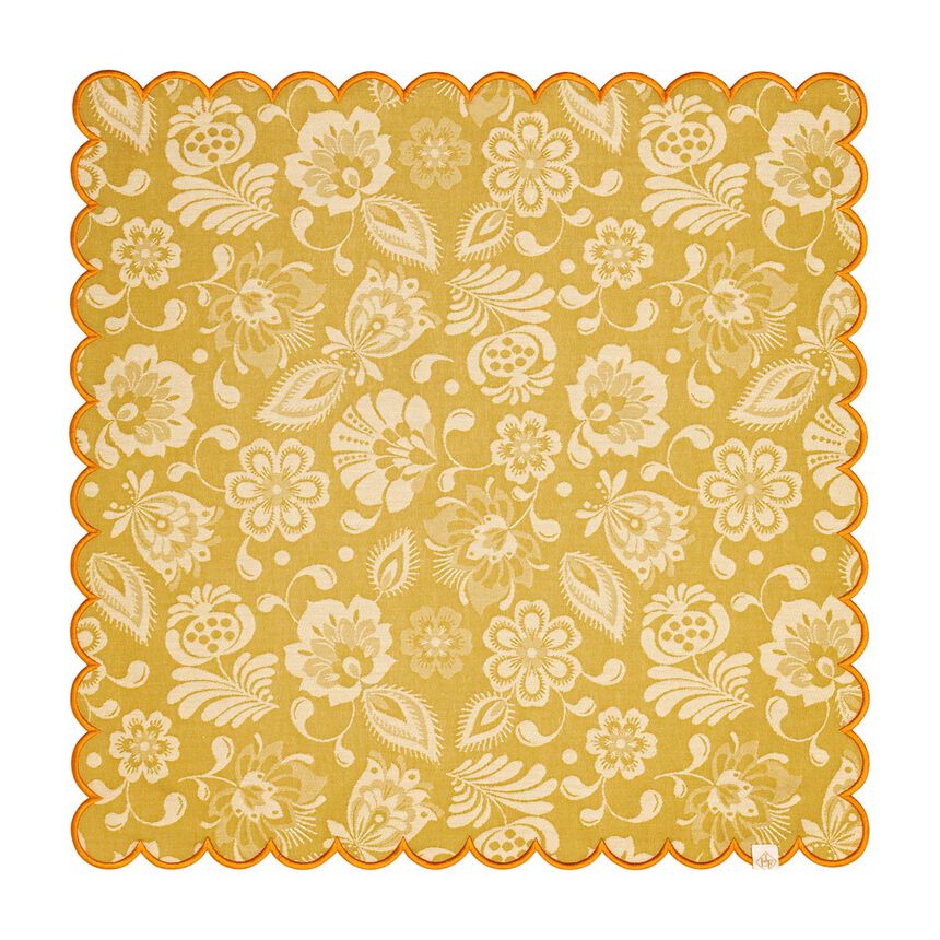 Napkin Alegria Yellow 50x50 100% cotton, , hi-res image number 0