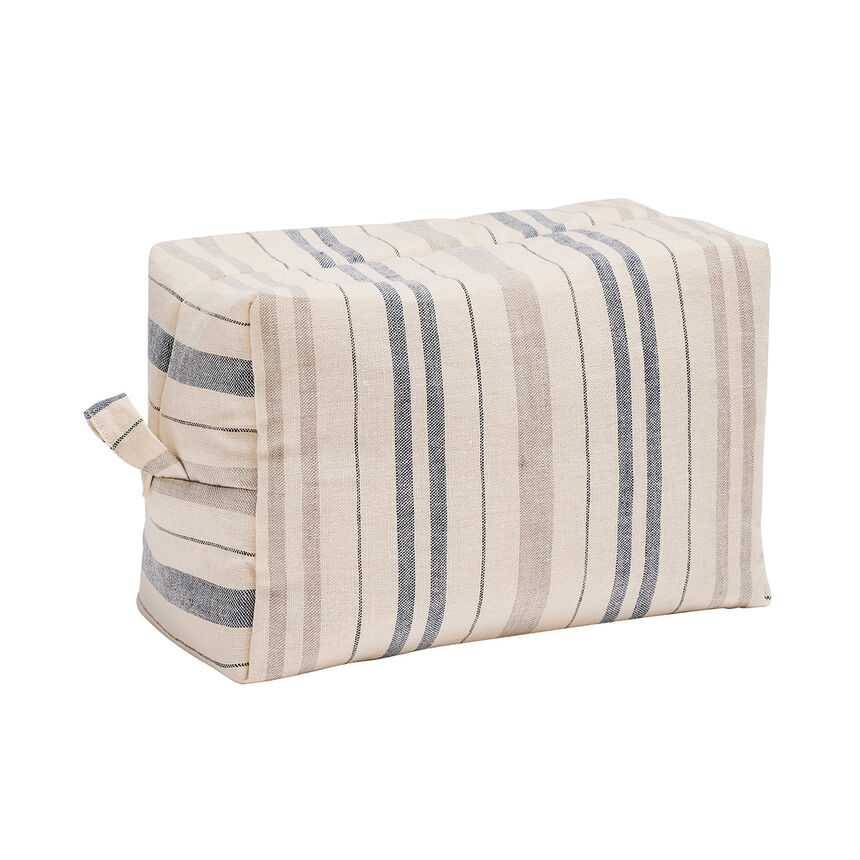 Pouch Dune Blue 21x11x13cm 50% cotton - 50 % linen, , hi-res image number 1