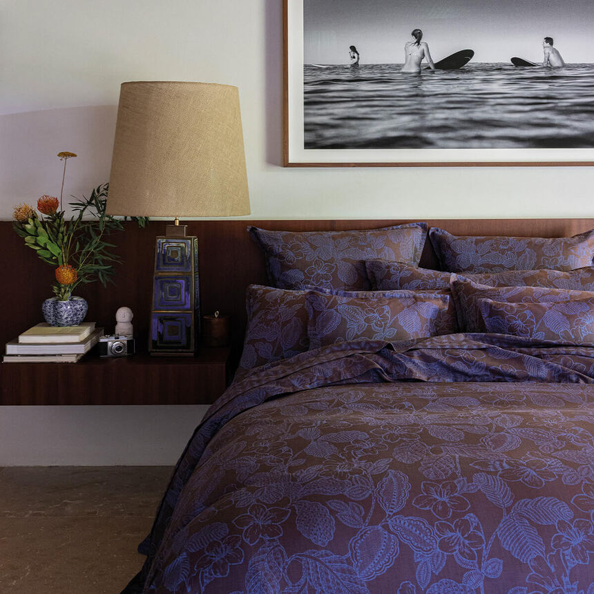 Pillowcase Sulawesi Blue 40X80 100% cotton, , hi-res image number 3