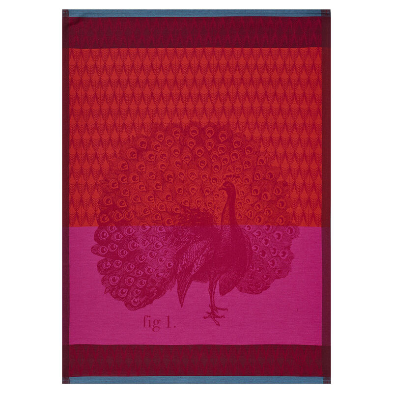 Tea towel Planche animalière Paon Bengal 60x80 100% cotton, , hi-res image number 0