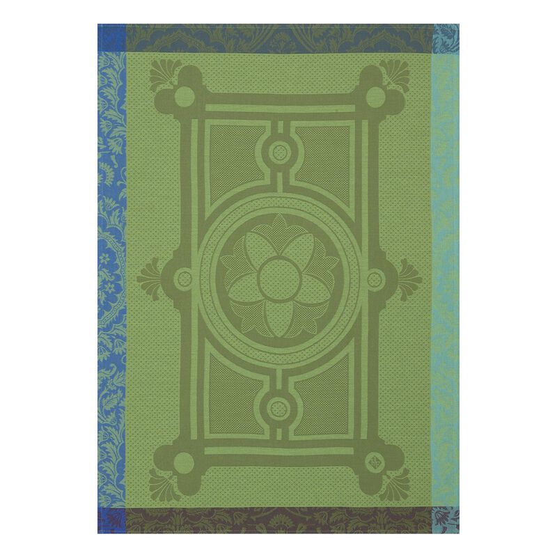 Tea towel Jardin Français Green 60x80 100% cotton, , hi-res image number 0